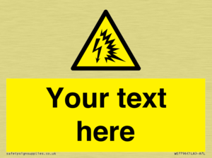 Custom warning Arc flash